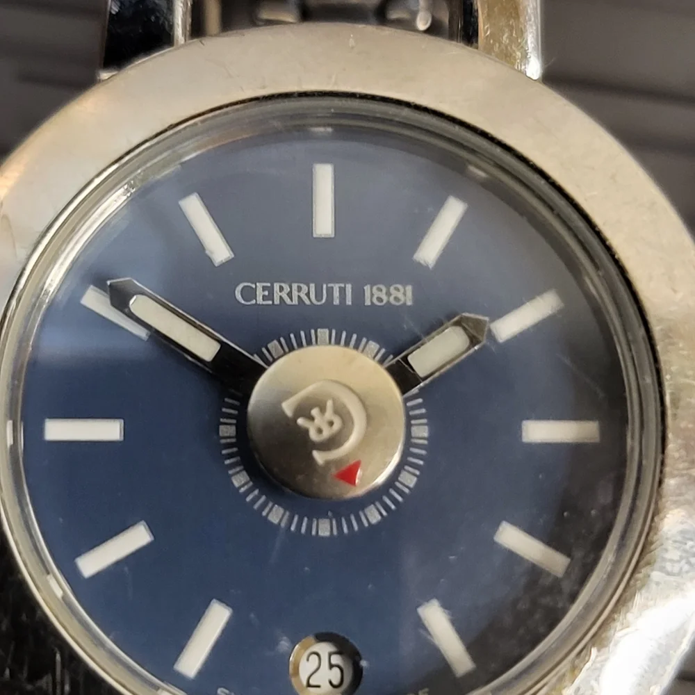 Cerruti 1881 Woman's Calendar Swiss Made 702 Watch Stainless Steel